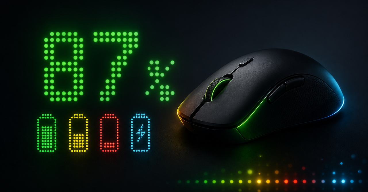 Razer Viper V3 Proのバッテリーを色付きドットで表示するトレイアプリを公開しました